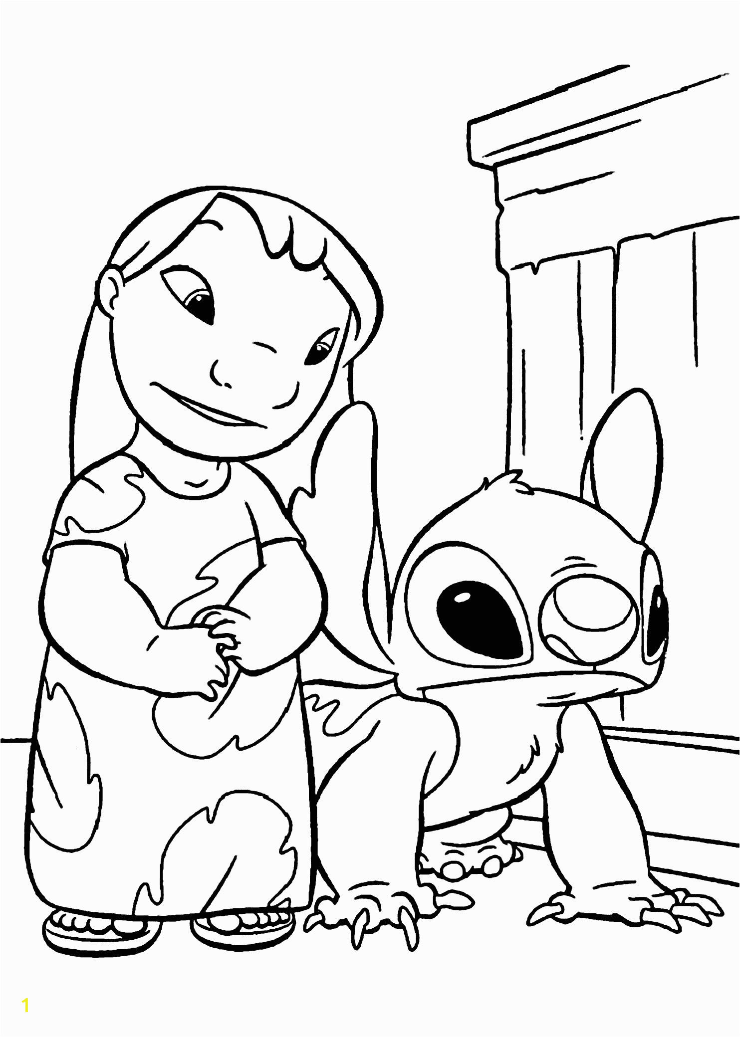 Stitch Coloring Pages Lilo Christmas Angel Colouring Sand Print Disney ...