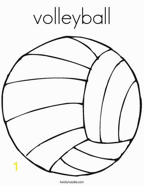 Printable Volleyball Coloring Pages Volleyball Coloring Page Twisty Noodle