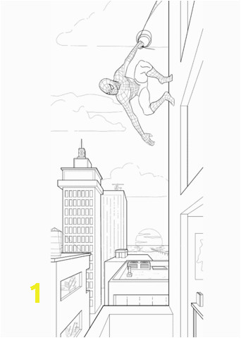 spiderman coloring page