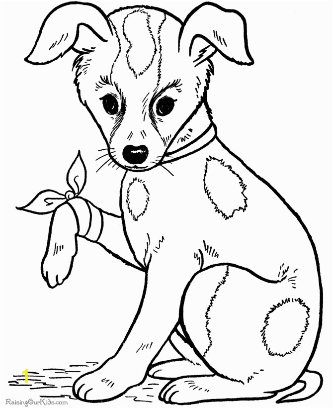 Puppies and Kitties Coloring Pages Dog Coloring Pages Free and Printable