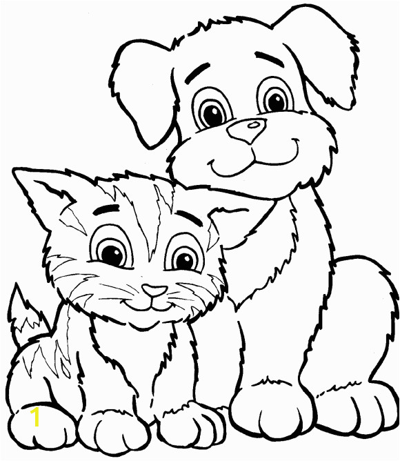 Puppies and Kitties Coloring Pages Epic Dog and Cat Coloring Pages 35 for Your New Dogs Cats