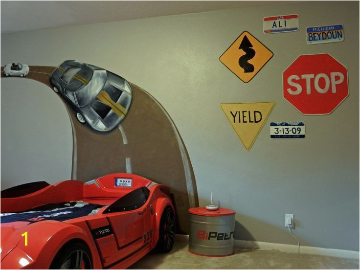 Race Car Murals Wall Race Car theme Room Pinned by Jeimy Franco In 2020