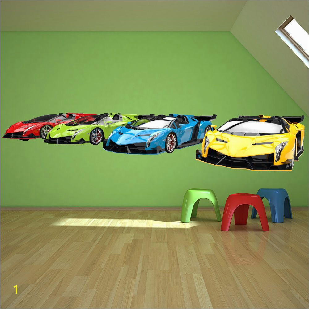 Racing Car Wall Mural Details About Sports Cars Transport Wall Decal Sticker Ws