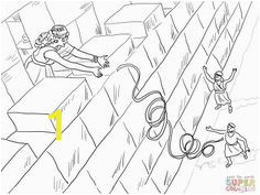 Rahab and Spies Coloring Page 116 Best Sunday School Coloring Pages Images