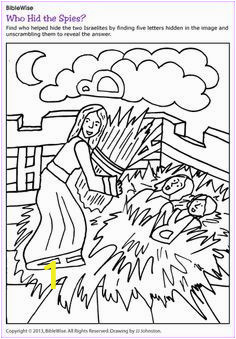 Rahab and Spies Coloring Page 48 Best Rahab Images