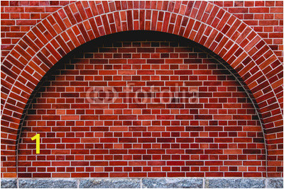 arch od red brick wall artistic background regular texture