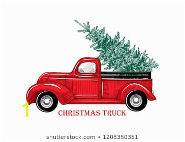 christmas truck vintage vector illustration 260nw