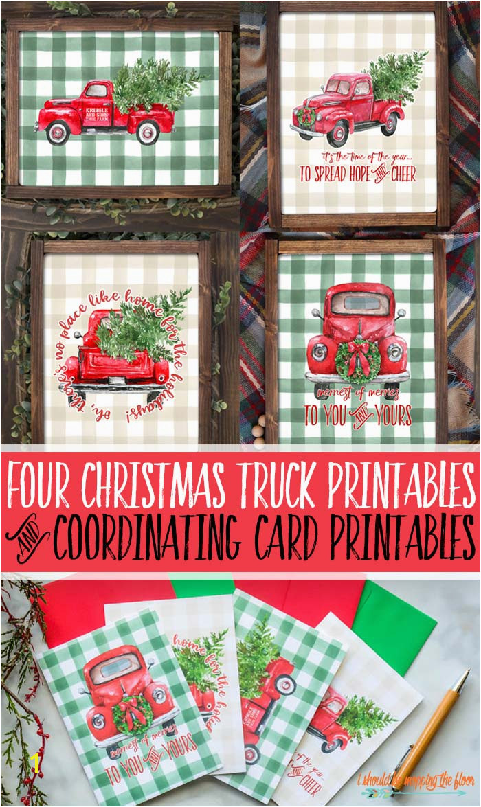 christmas truck printables