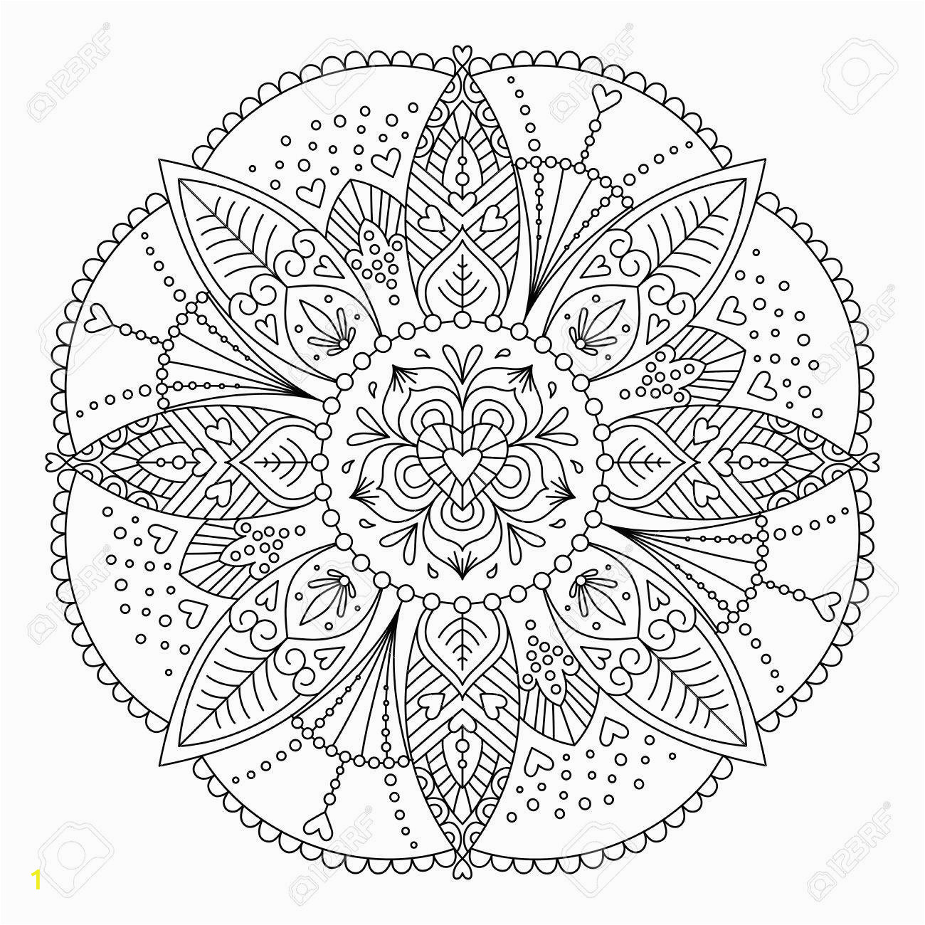 adult coloring page black and white for relaxation