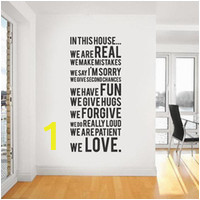 family house rules wall paper decals removable