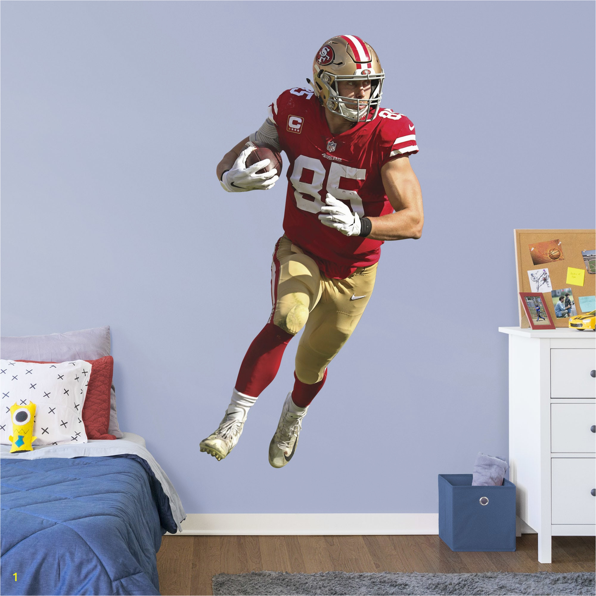 Removable Wall Murals Canada George Kittle Life Size Ficially Licensed Nfl Removable