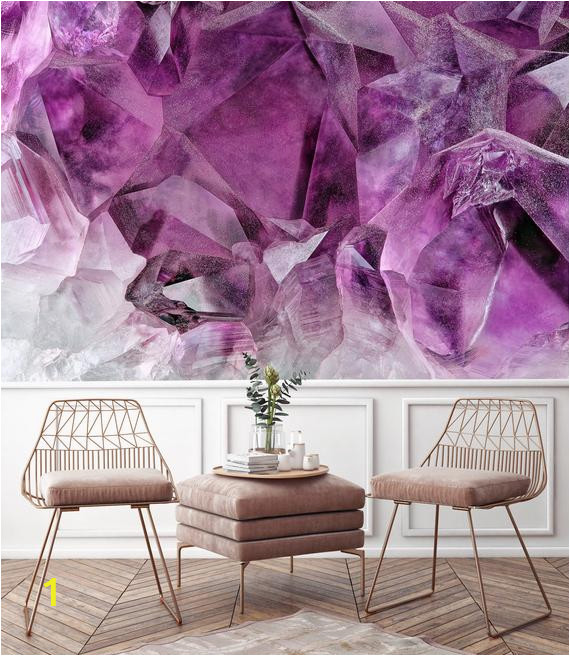 Removable Wall Murals Wallpaper Purple Great Wave Removable Wall Paper Wall Mural Fabric Textile Modern Home Decoration