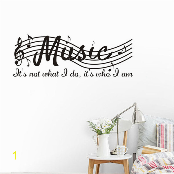 Reusable Vinyl Wall Murals Staff Music Note Vinyl Wall Decal Quote Diy Art Mural Removable Wall Stickers Home Decor Classroom Piano Room Retro Wall Stickers Reusable Wall Decals