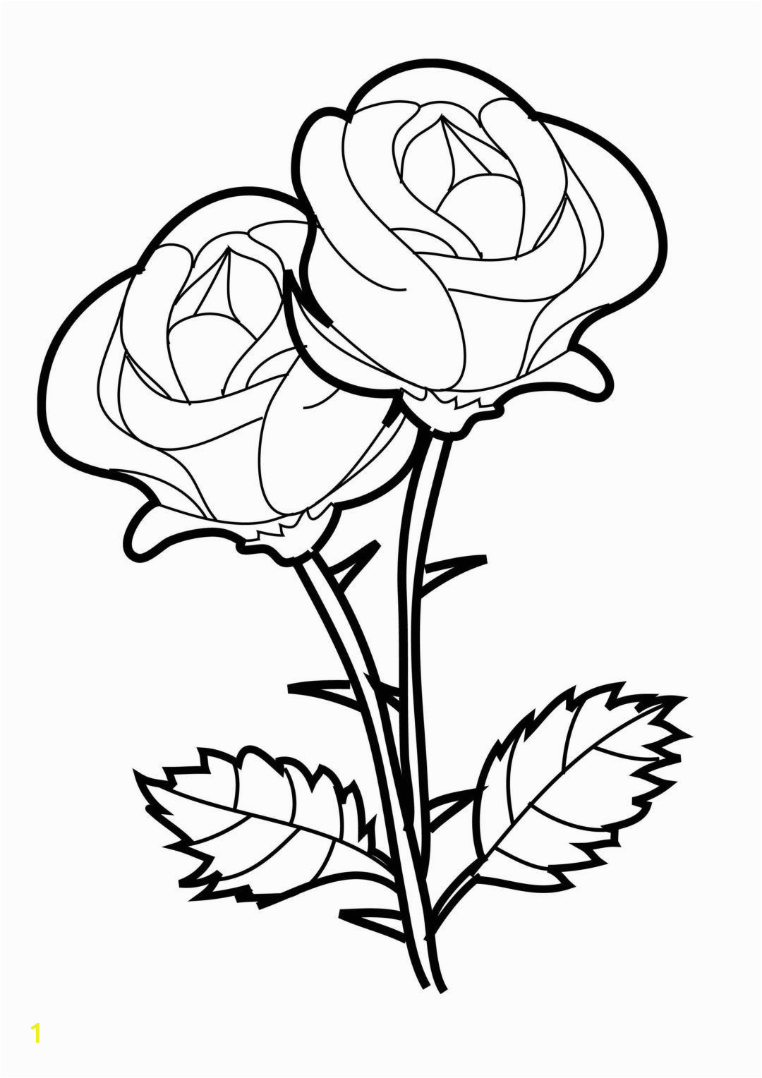 Rose Coloring Pages for Girls Flower Coloring Pages