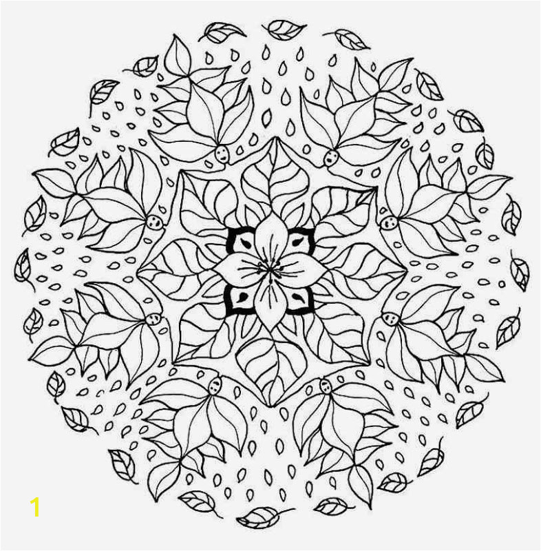 Flower Elf Mandala Coloring Pages Worksheet