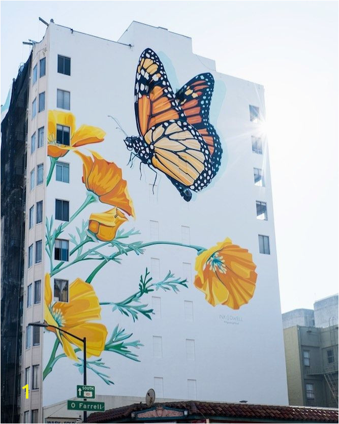 San Francisco Wall Mural Pin by Ceri Thomas On Beautiful Street Art In 2020
