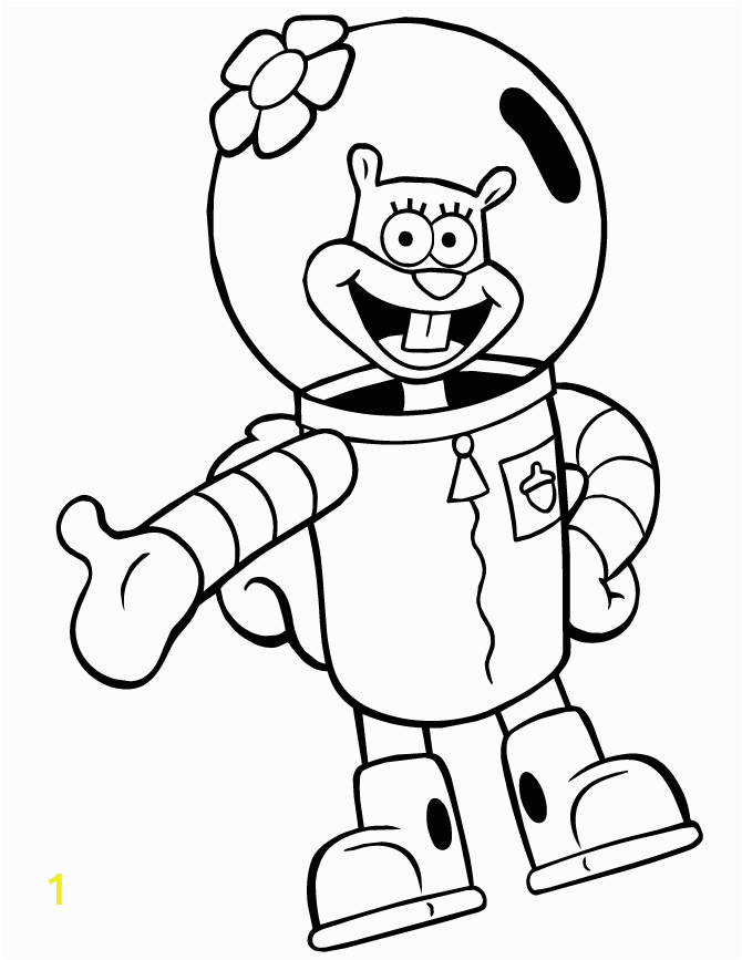 Sandy From Spongebob Coloring Pages Spongebob Coloring Pages