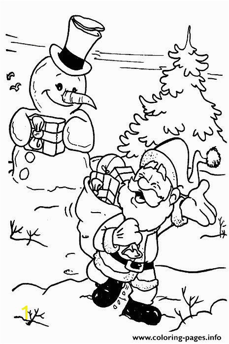 Santa Claus Coloring Pages Printable Snowman Christmas Santa Claus 78 Coloring Pages Printable