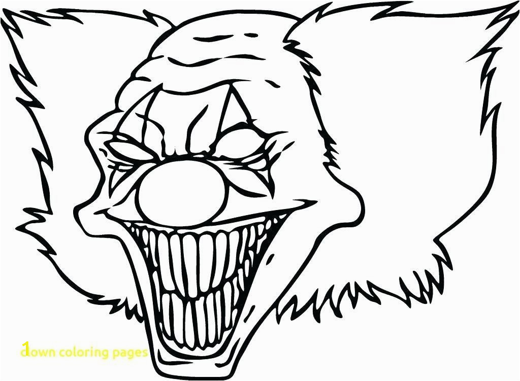 clown coloring pages luxury pennywise the color drawing clowns drawings of all scary face