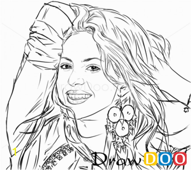 Selena Quintanilla Coloring Pages How to Draw Shakira Famous Singers