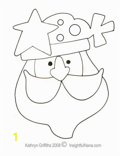Simple Christmas Coloring Pages Free Printable Santa Claus Coloring Page