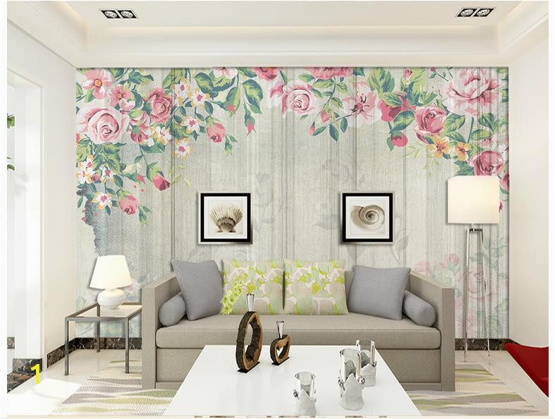 Custom 3d wallpaper for walls 3 d wall mural wallpaper Nordic simple striped hand painted roses