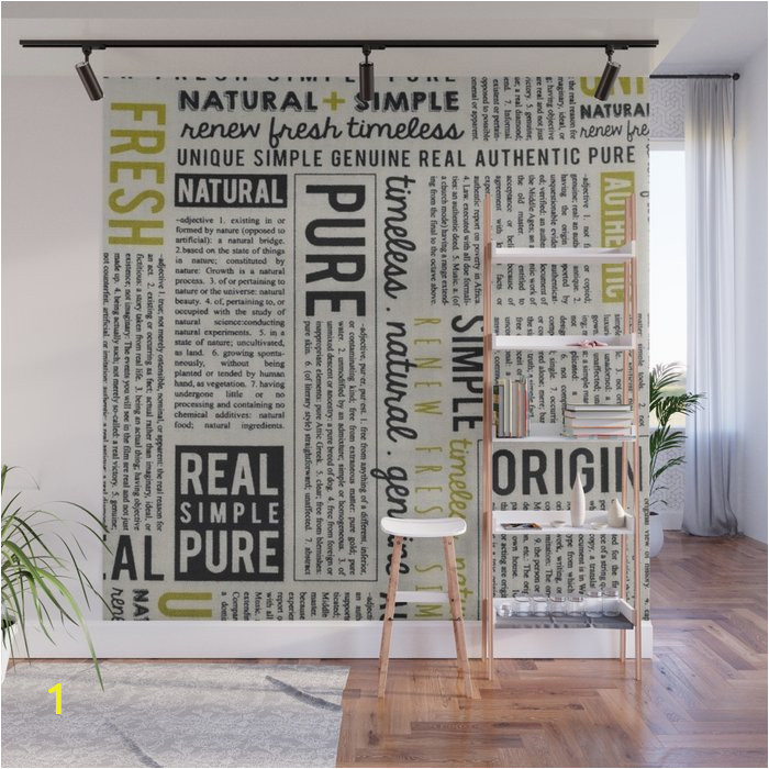 Simple Outdoor Wall Murals Newspaper Wall Mural by Catherinedonato