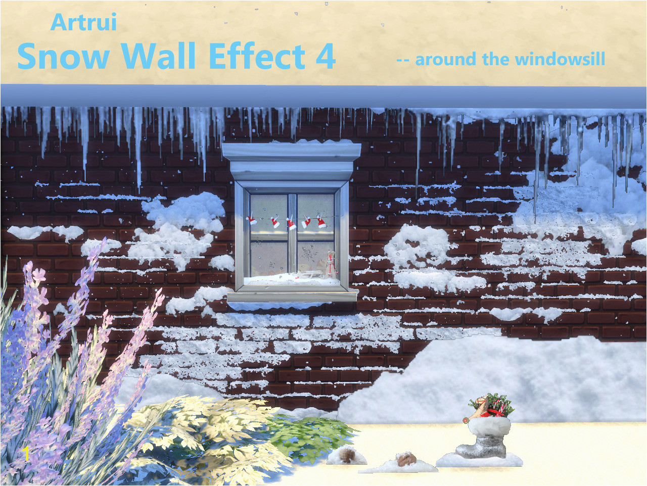 Sims 3 Wall Murals Mod the Sims Snow Wall Effect 4