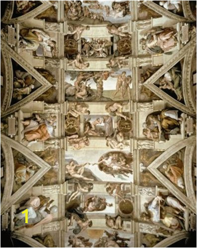 Sistine Chapel Wall Mural Sistine Chapel Ceiling and Lunettes Mural Michelangelo