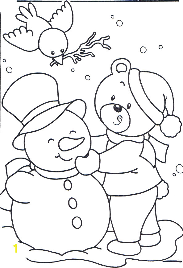 Snow Coloring Pages for toddlers Happy In Snow Day Coloring Pages Winter Coloring Pages