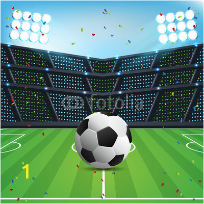 Soccer Goal Wall Mural Abstract Sport soccer Background with Space for Text and