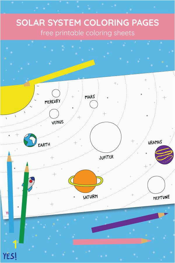 Solar System Coloring Pages for Kids Coloring Page Of solar System