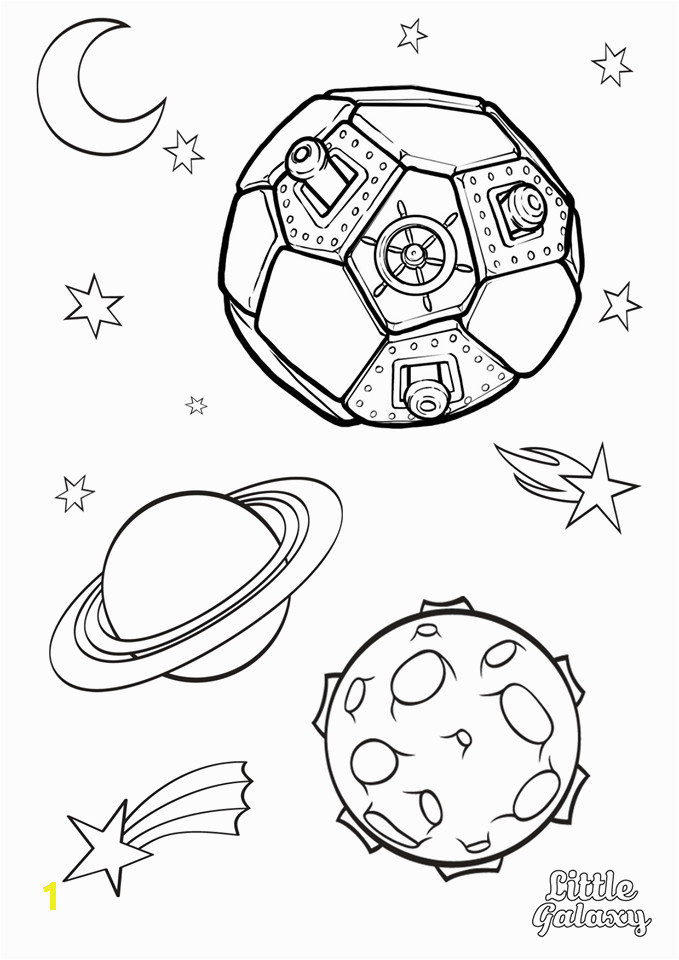 Space themed Coloring Pages Space Colouring Pages From Little Galaxy