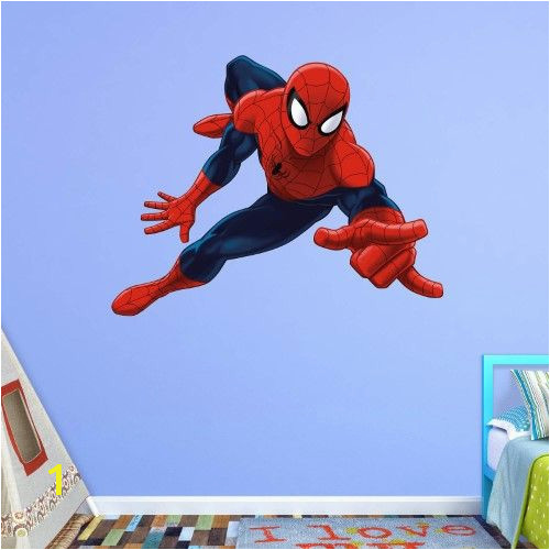 Spiderman Wall Mural Decal Fathead Ultimate Spider Man Wall Decal Black
