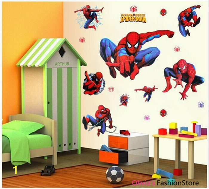 Spiderman Wall Murals Wallpaper Free for Kids Rooms Wall Decals Home Decor