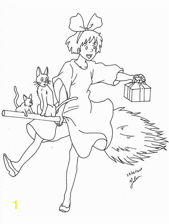 Spirited Away Coloring Pages Pin by Spetri On Lineart Kiki S Delivery Service