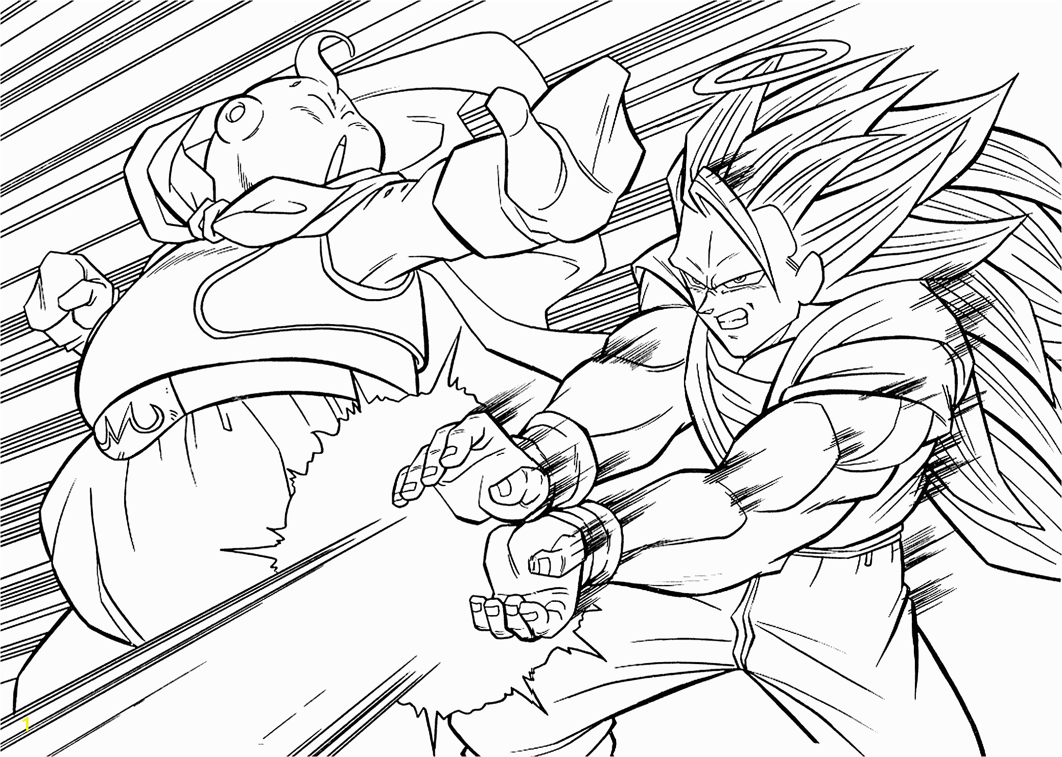 Ssj2 Goku Coloring Pages Dragon Ball Coloring Pages Best Coloring Pages for Kids