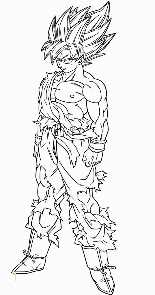 Goku 1st Transformation Dragon Ball Z Coloring Pages