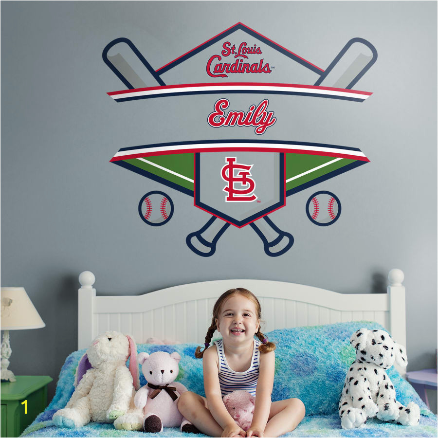 St Louis Cardinals Wall Mural St Louis Cardinals Personalized Name Giant Mlb Transfer Decal