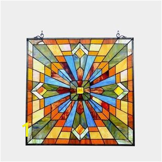 Stained Glass Wall Murals Chloe Tiffany Style Mission Design Window Panel Suncatcher