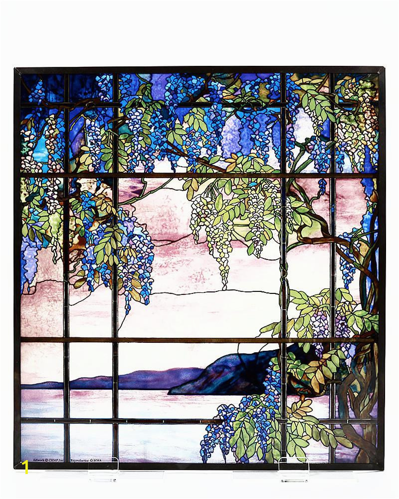 Stained Glass Wall Murals Tiffany Stained Glass Panel View Of Oyster Bay