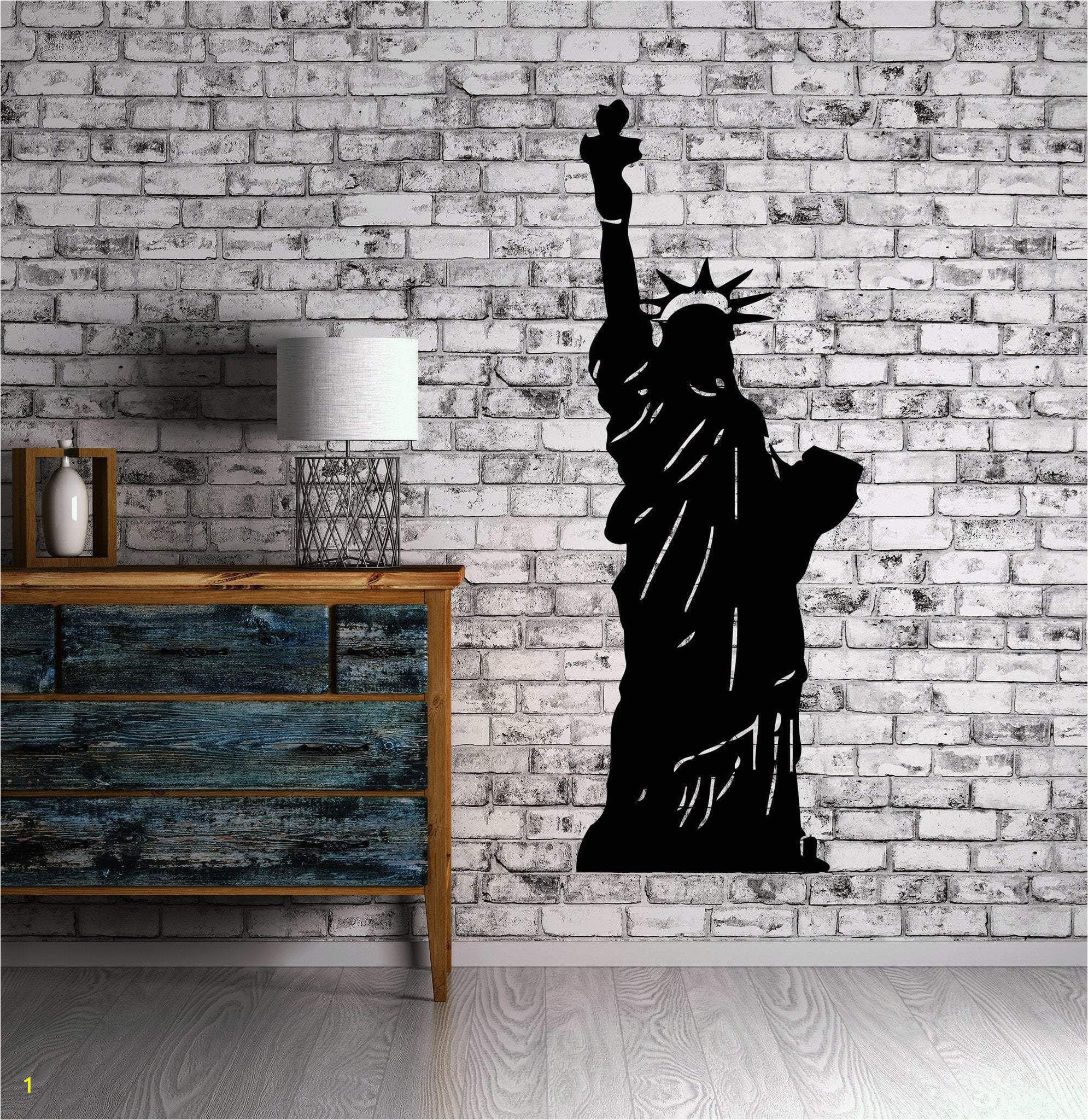 Statue Of Liberty Wall Mural Statue Of Liberty New York City Decor Wall Art Mural Vinyl