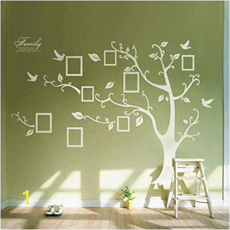 Stick On Murals for Walls Uk Huge White Frame Wall Stickers Memory Tree Wall Decals Decor Vine Branch Removable Pvc Stickers Murals