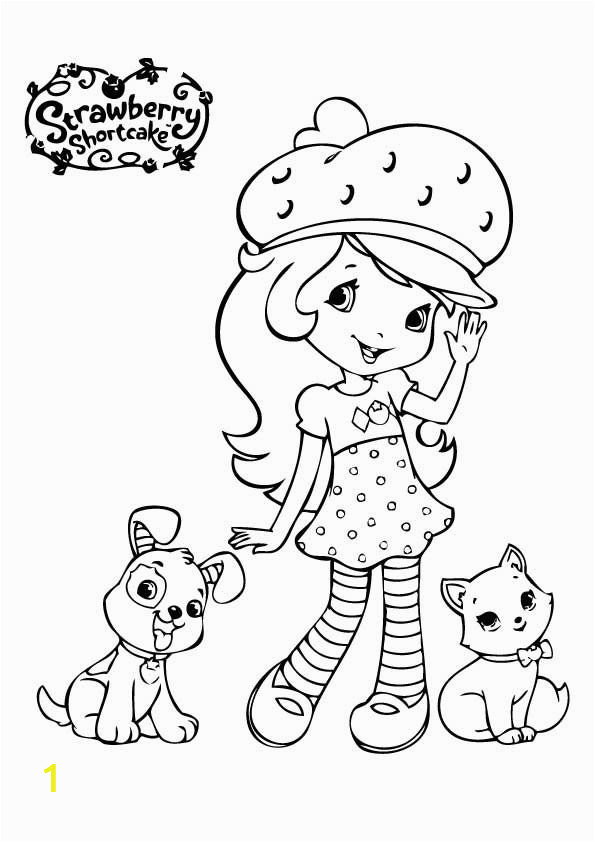 Strawberry Shortcake Cartoon Coloring Pages Pies I Kot Truskawkowe Ciastko Kolorowanki Dla ChÅopc³w