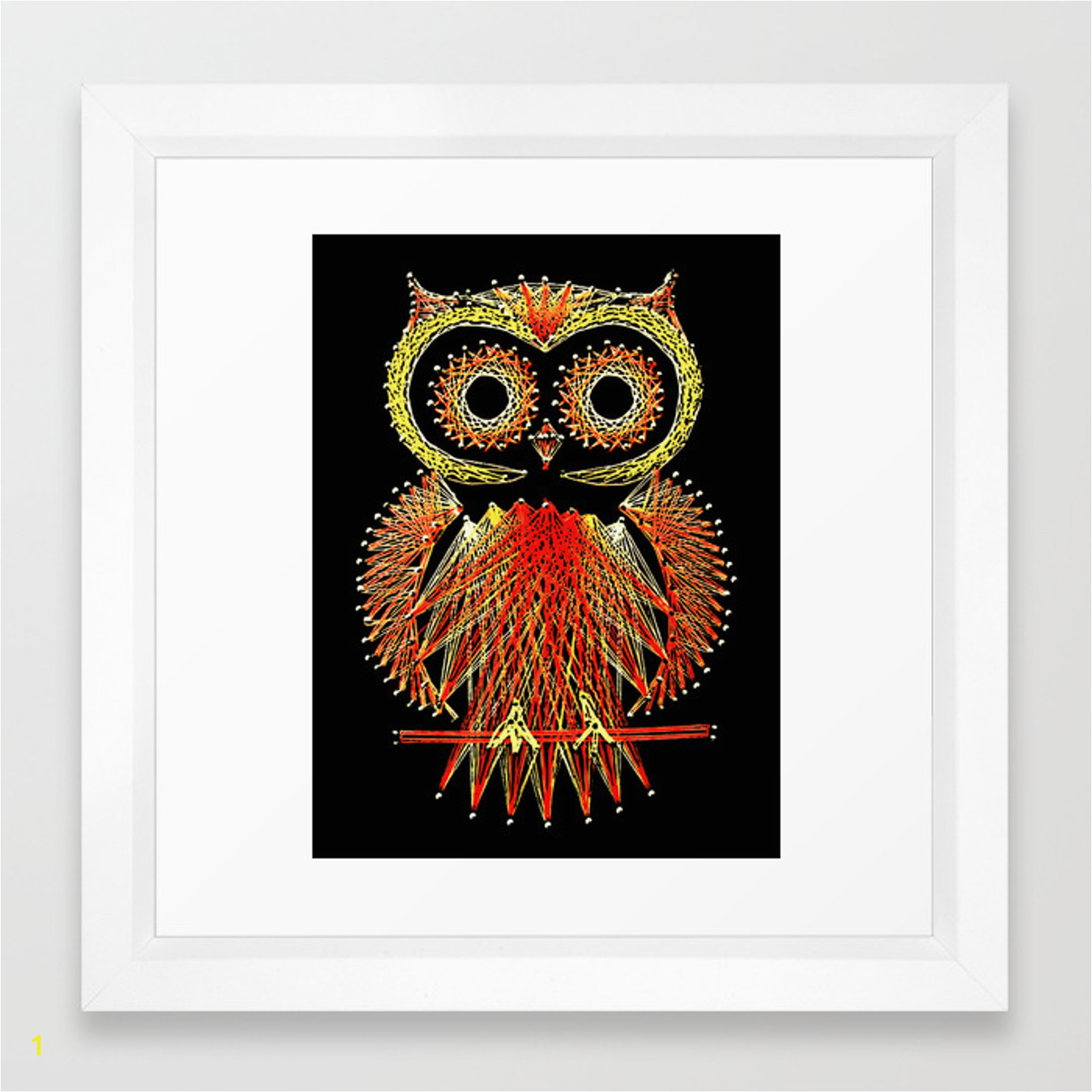 string art owl framed prints