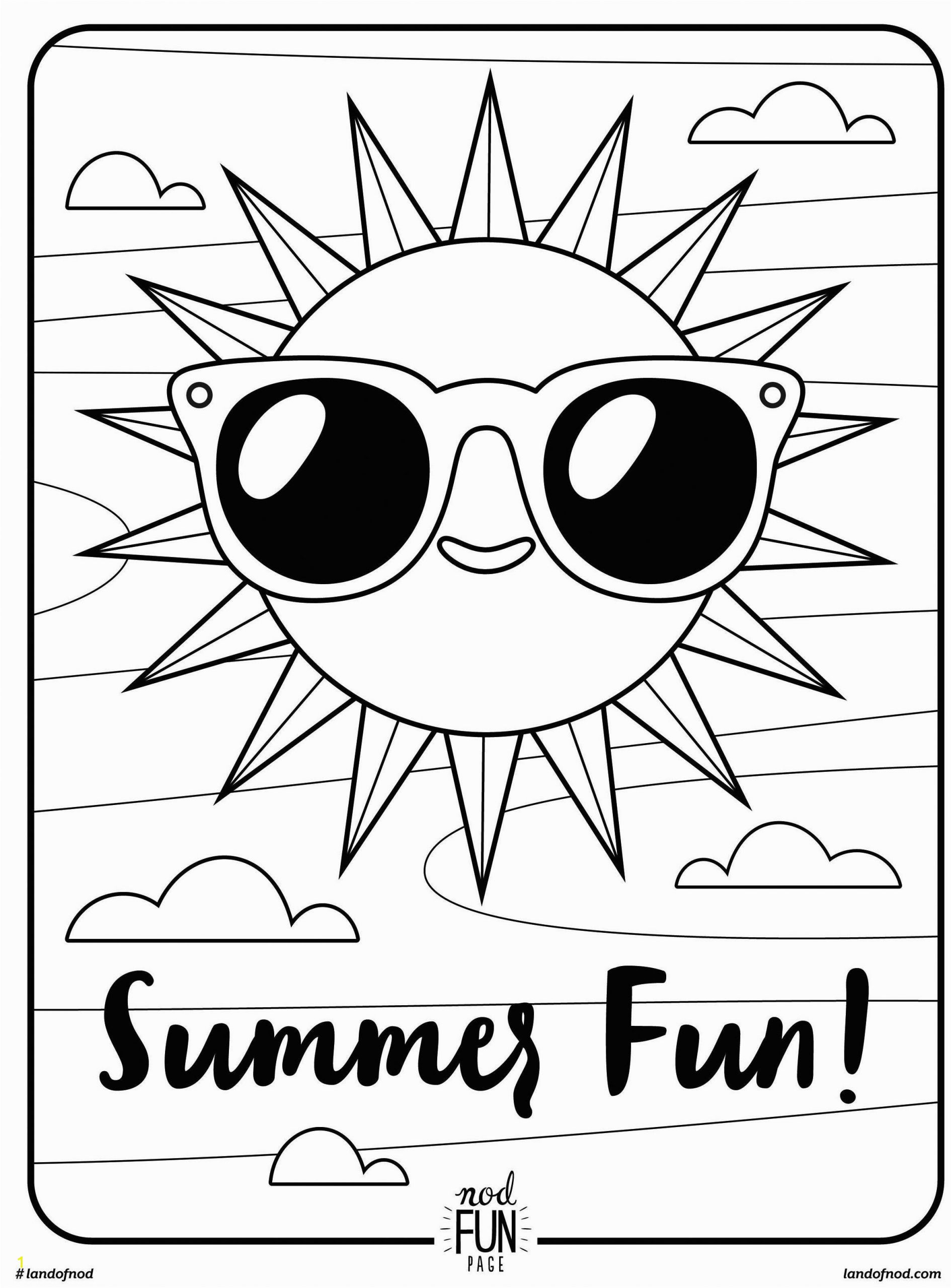 Summer Printable Coloring Pages for Kids Free Printable Coloring Page Summer Fun