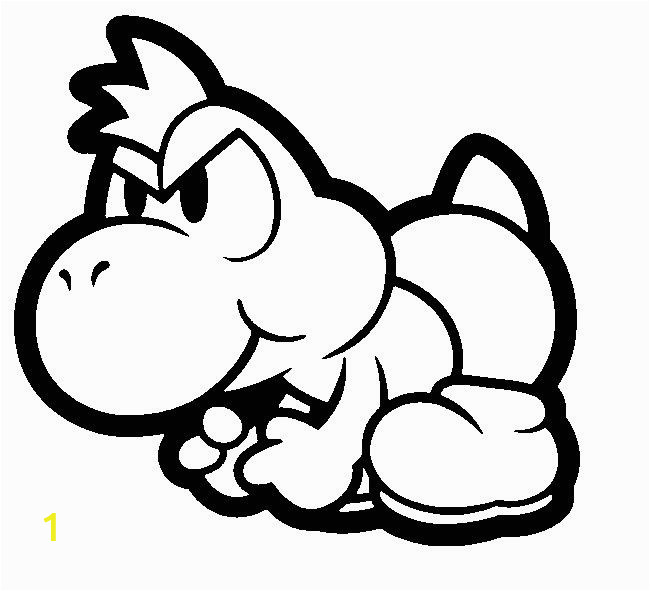 Super Mario 3d World Coloring Pages Powerfull Baby Yoshi Coloring Pages