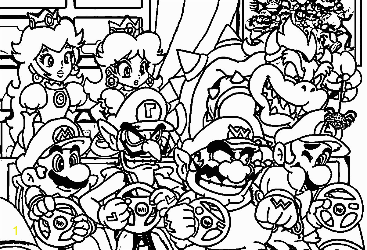 Super Smash Brothers Coloring Pages 4590 Mario Free Clipart 21