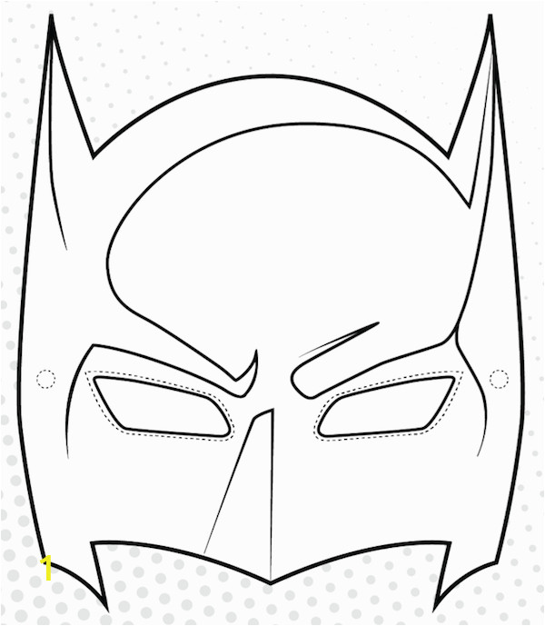 Superhero Mask Coloring Page Robin Masks Colouring Pages