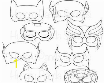 Superhero Mask Coloring Page Superhero Printable Coloring Masks Superhero Mask Hero
